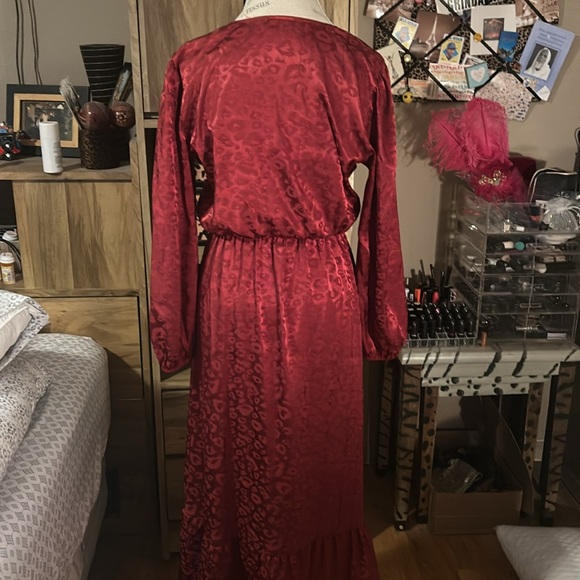 Talia Benson Red Leopard Maxi Dress - Médium - Picture 5 of 7